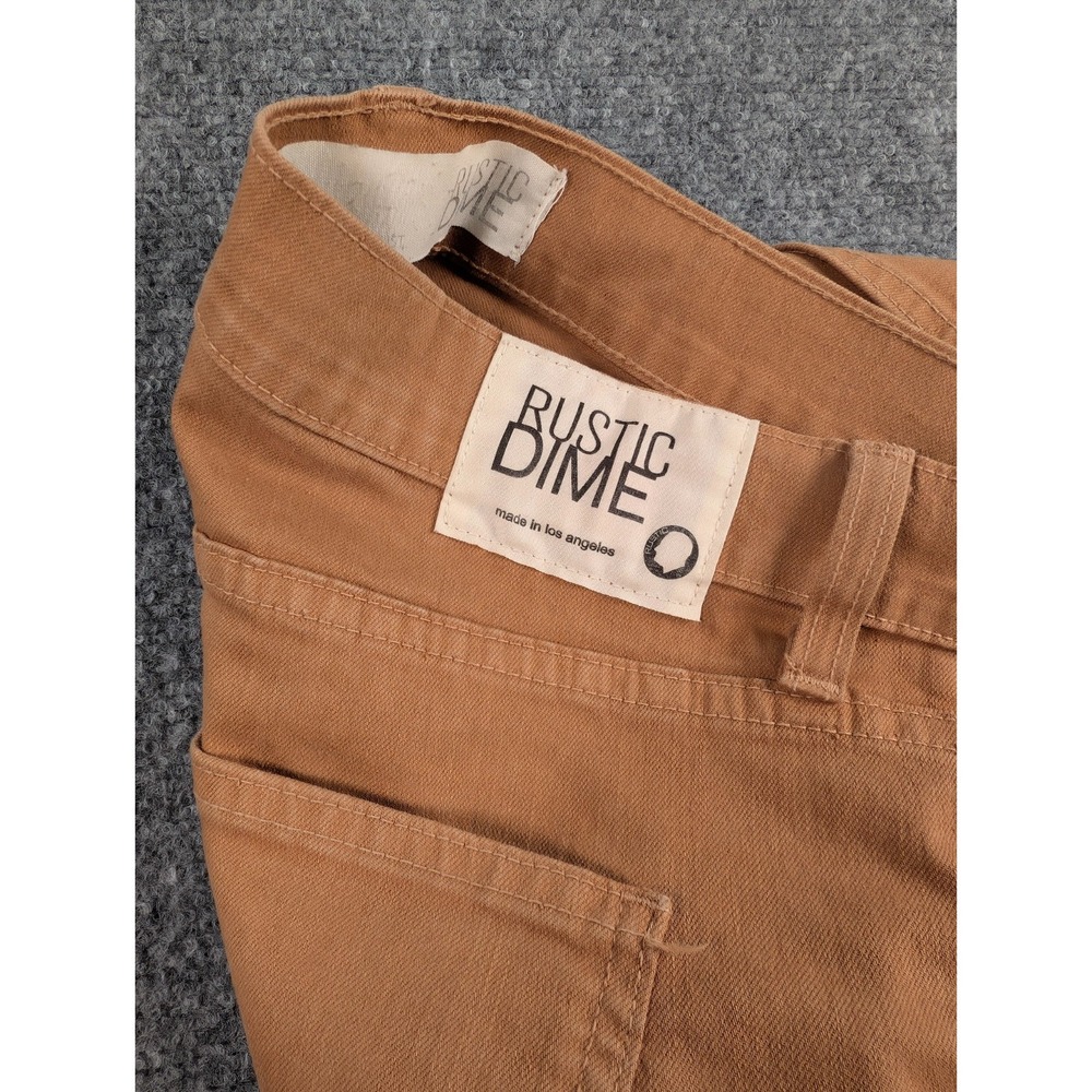 Rustic‎ Dime Slim Fit Jeans Chino Pants Mens 36/32 Slim Fit Brown Made in LA